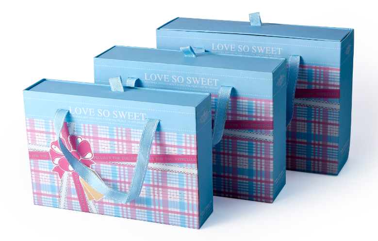 paper gift box drawer box type 3 different size